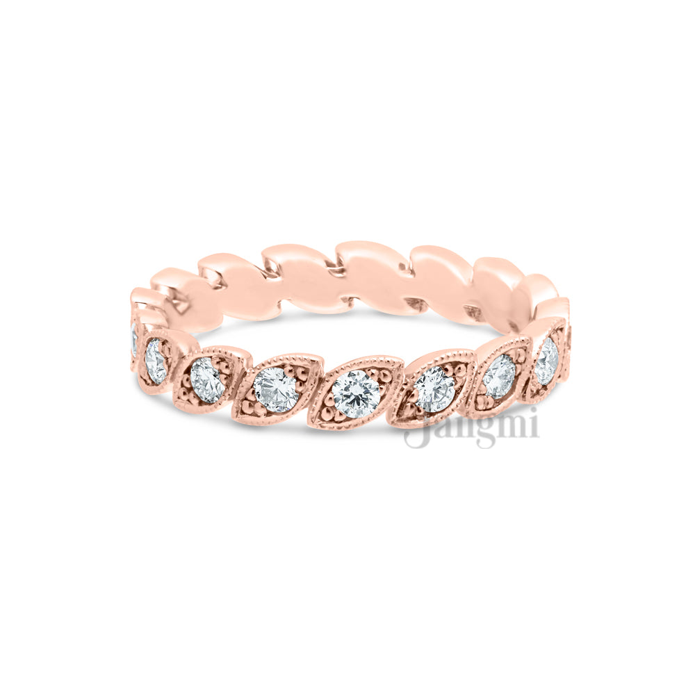 Love Leaf Wedding Band
