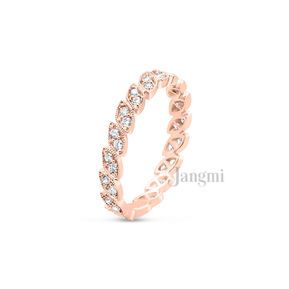 Love Leaf Wedding Band