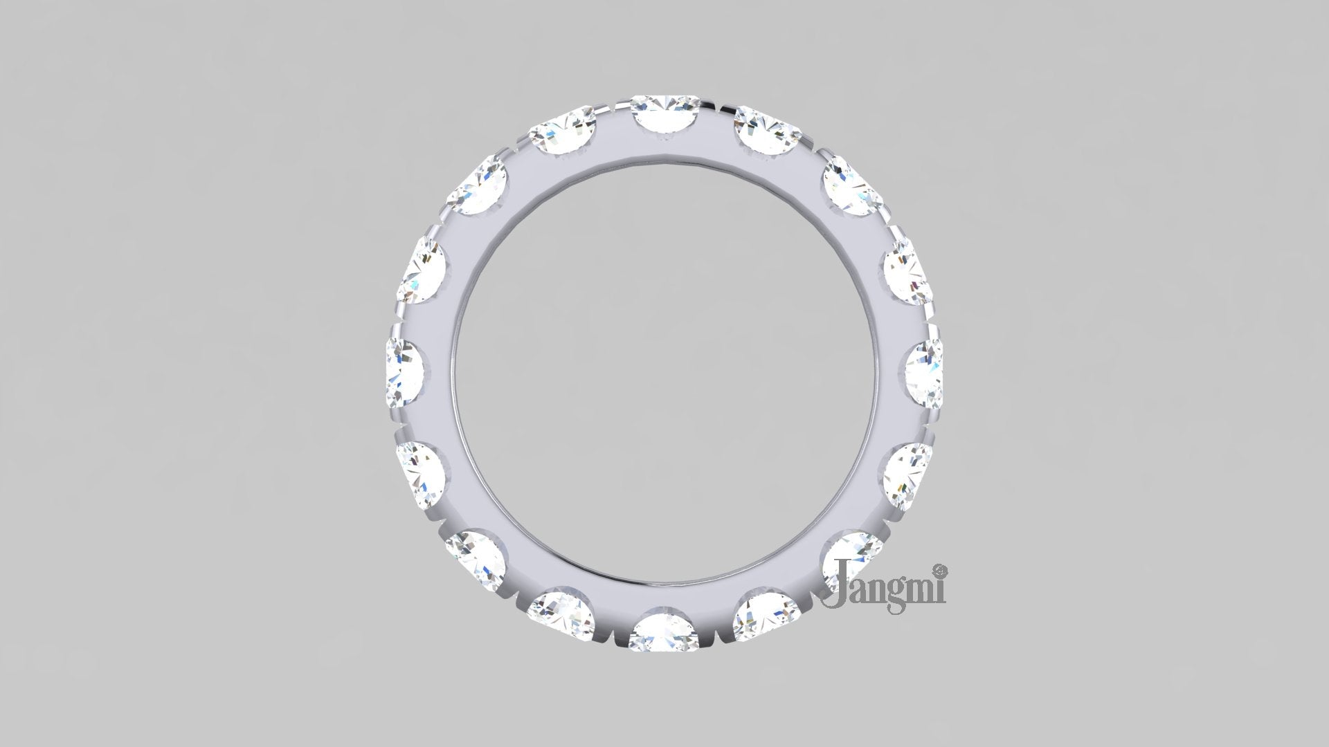 Love Princess Flat Eternity Ring