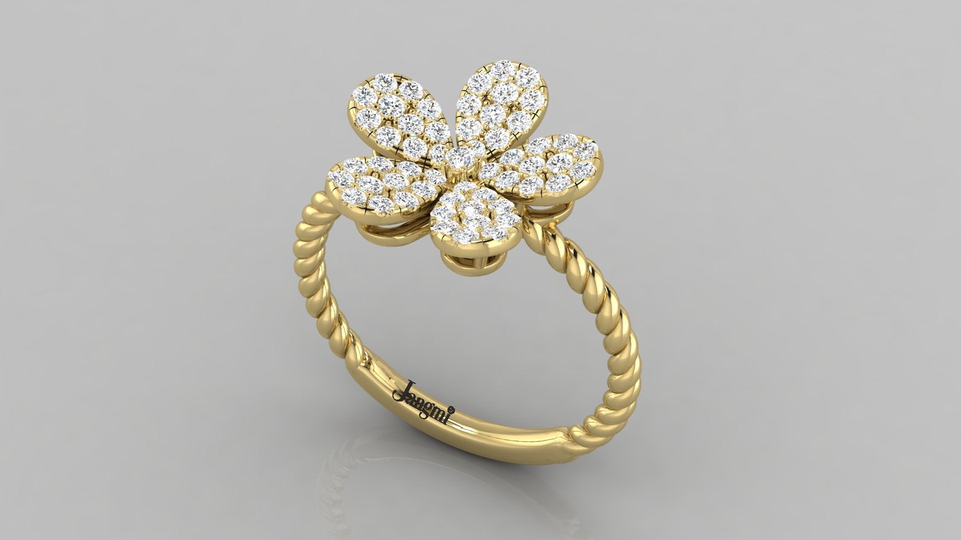 Love Calla Diamond Ring