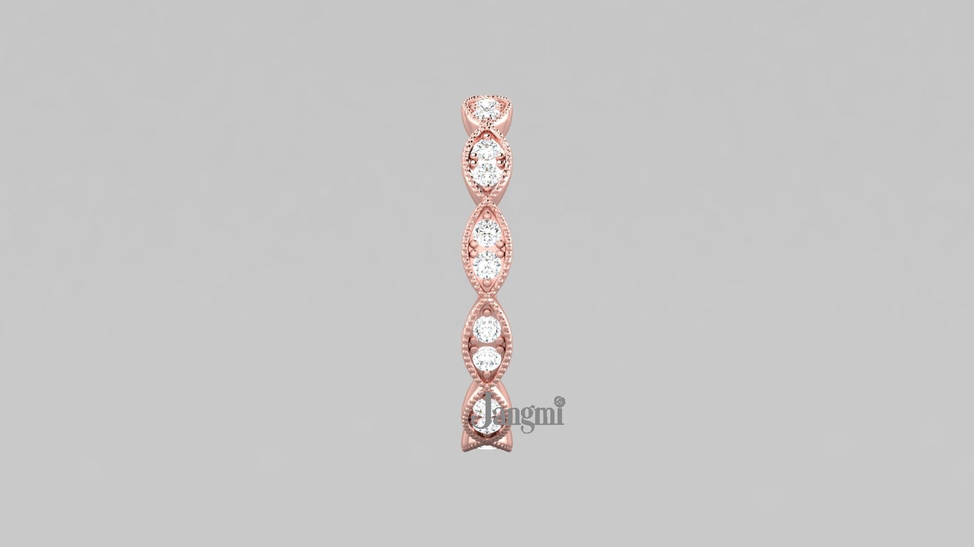 Love Eyelet Wedding Band 100%