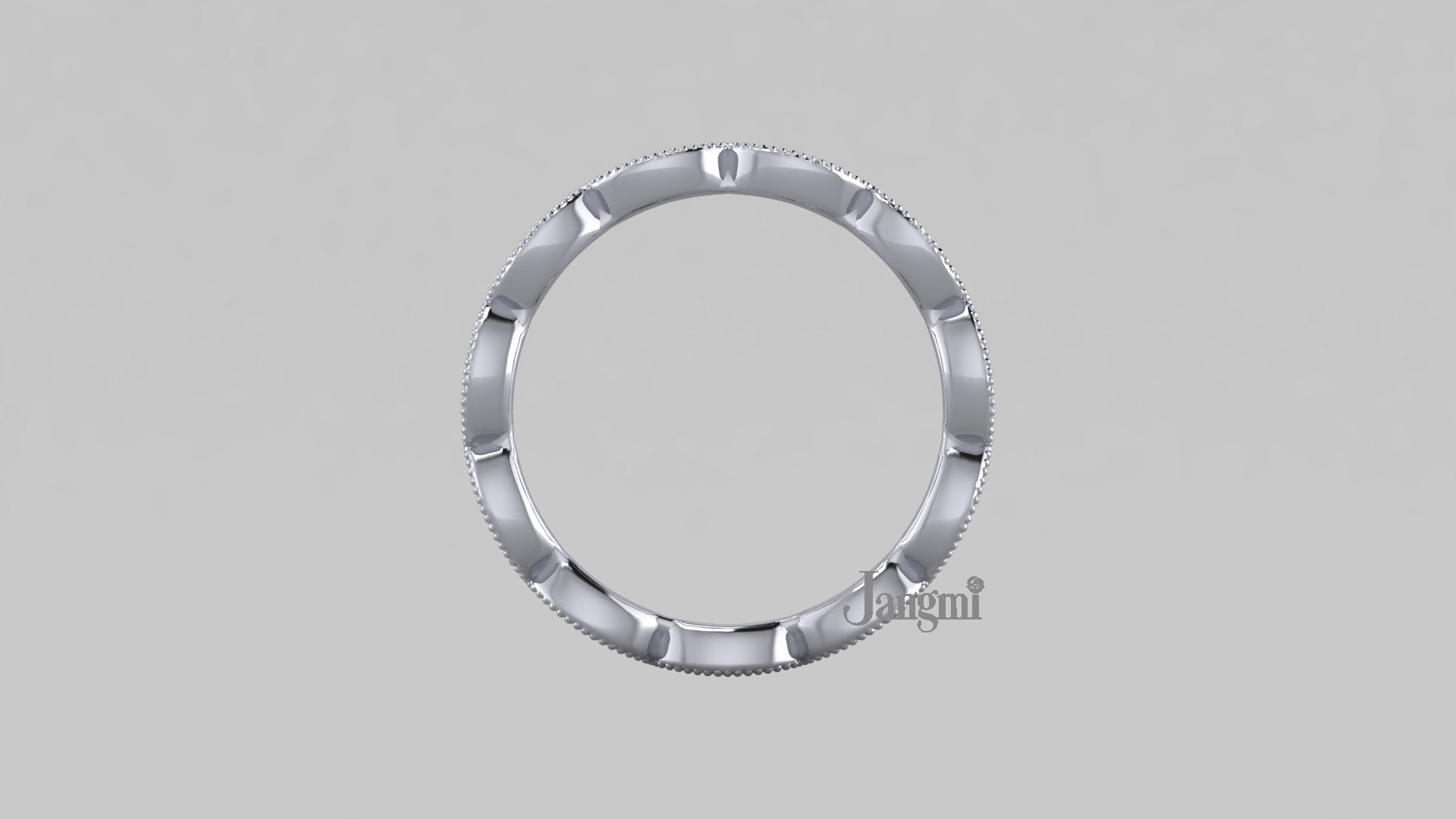 Love Eyelet Wedding Band 100%