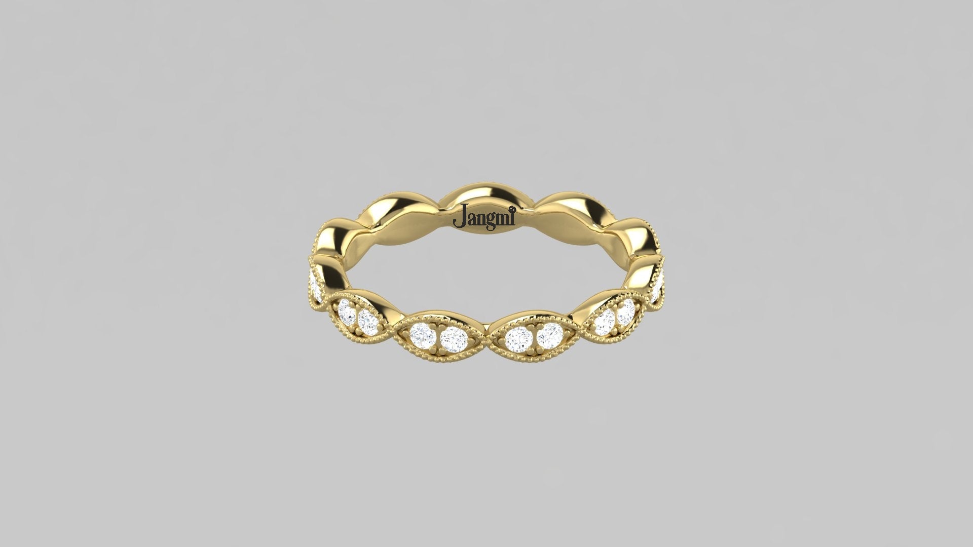 Love Eyelet Wedding Band