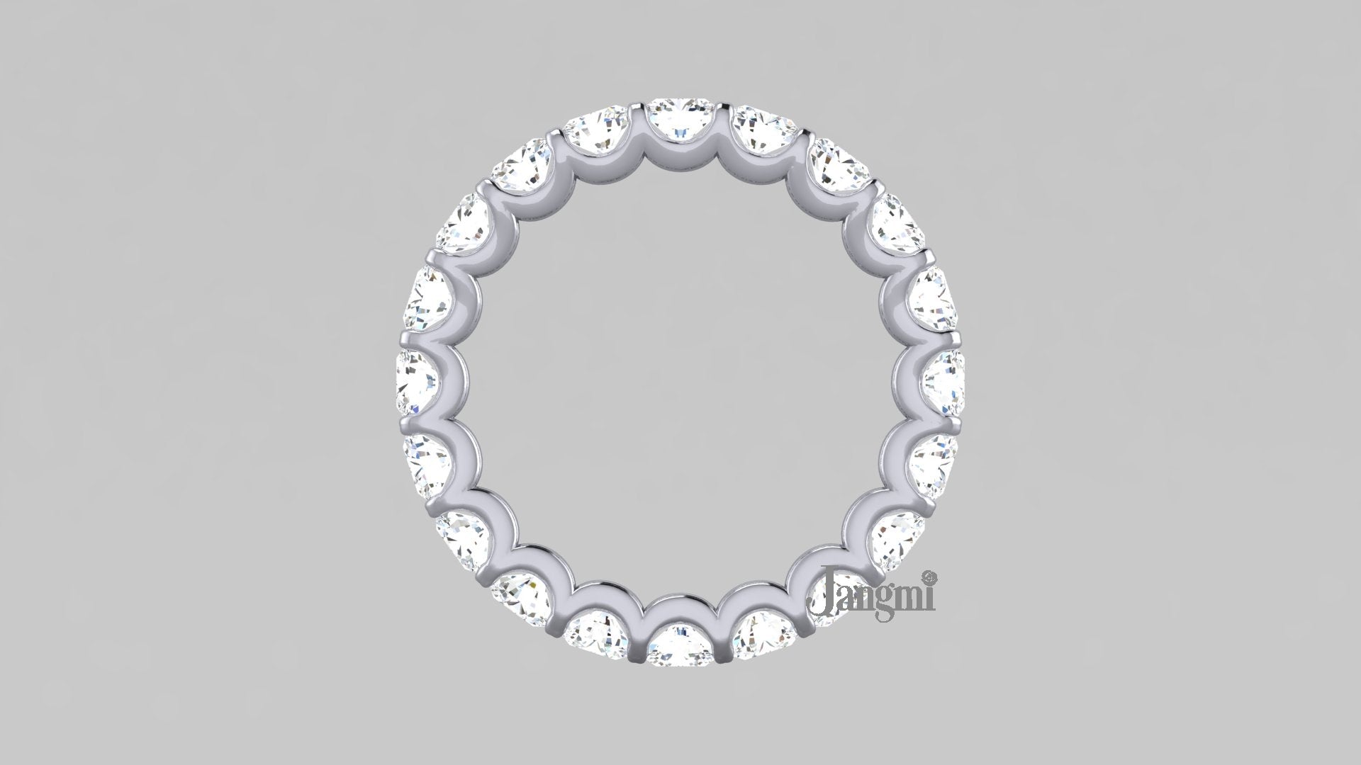 Love U Shared Prong Wedding band 100%