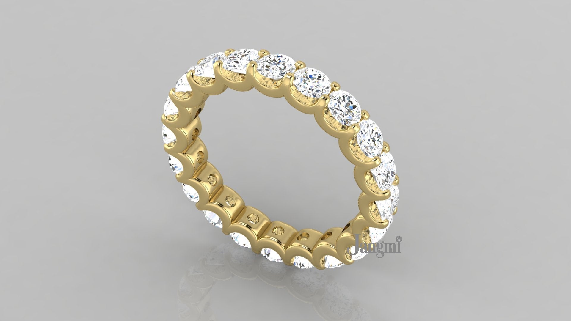 Love U Shared Prong Wedding band 100%