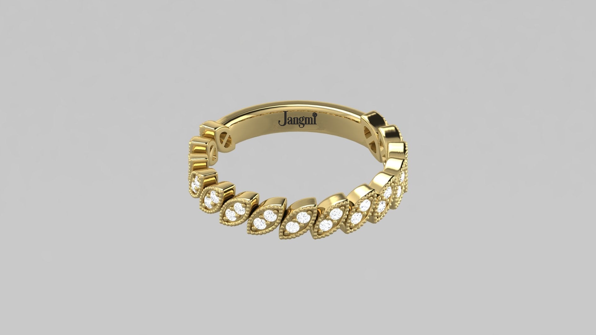 Love Leaf Wedding Band