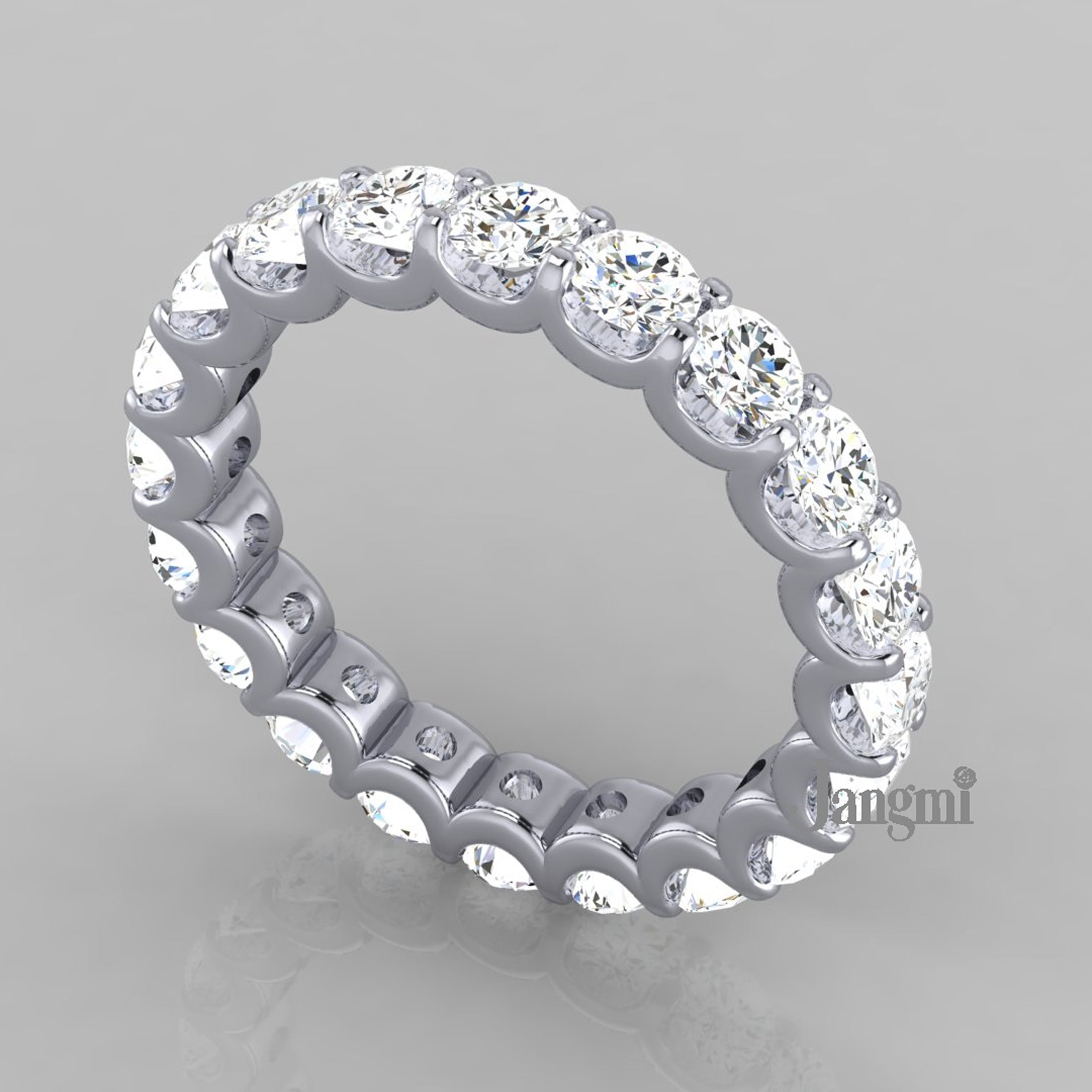 Love U Shared Prong Wedding Band 100%