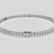 4ct Lab-Grown Tennis Bracelet, EF Color, VVS
