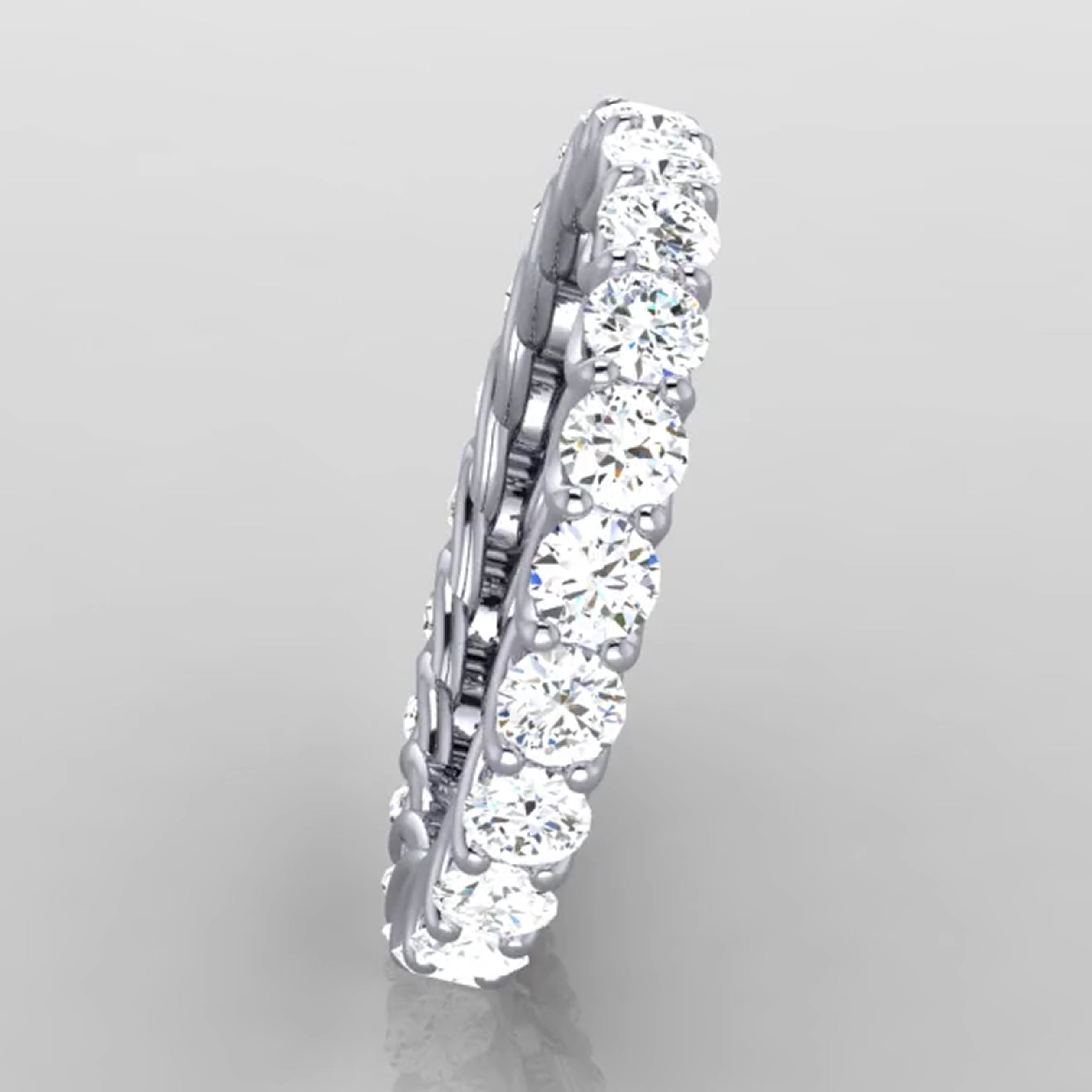 Love U Shared Prong Wedding Band 100%