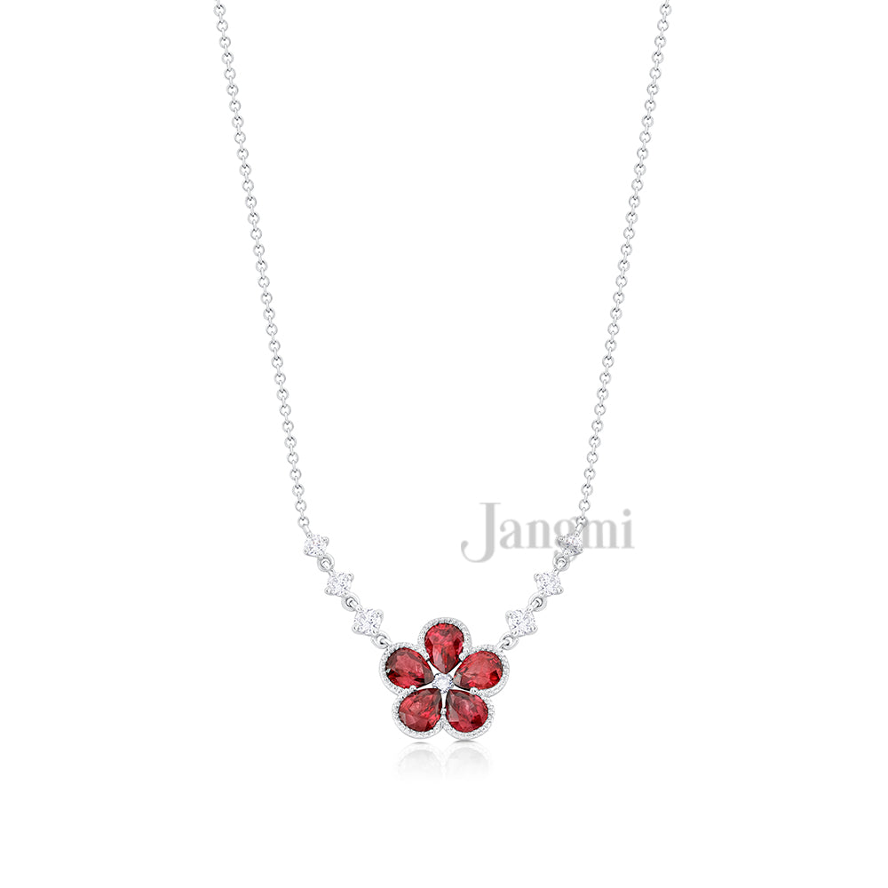 Red Cosmos Pendant