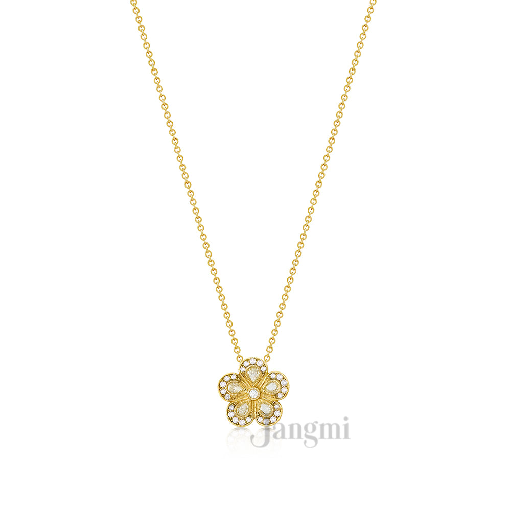 Yellow Rose Pendant