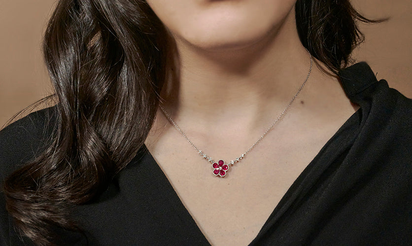 Red Cosmos Pendant