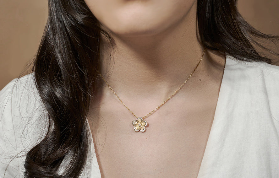 Yellow Rose Pendant