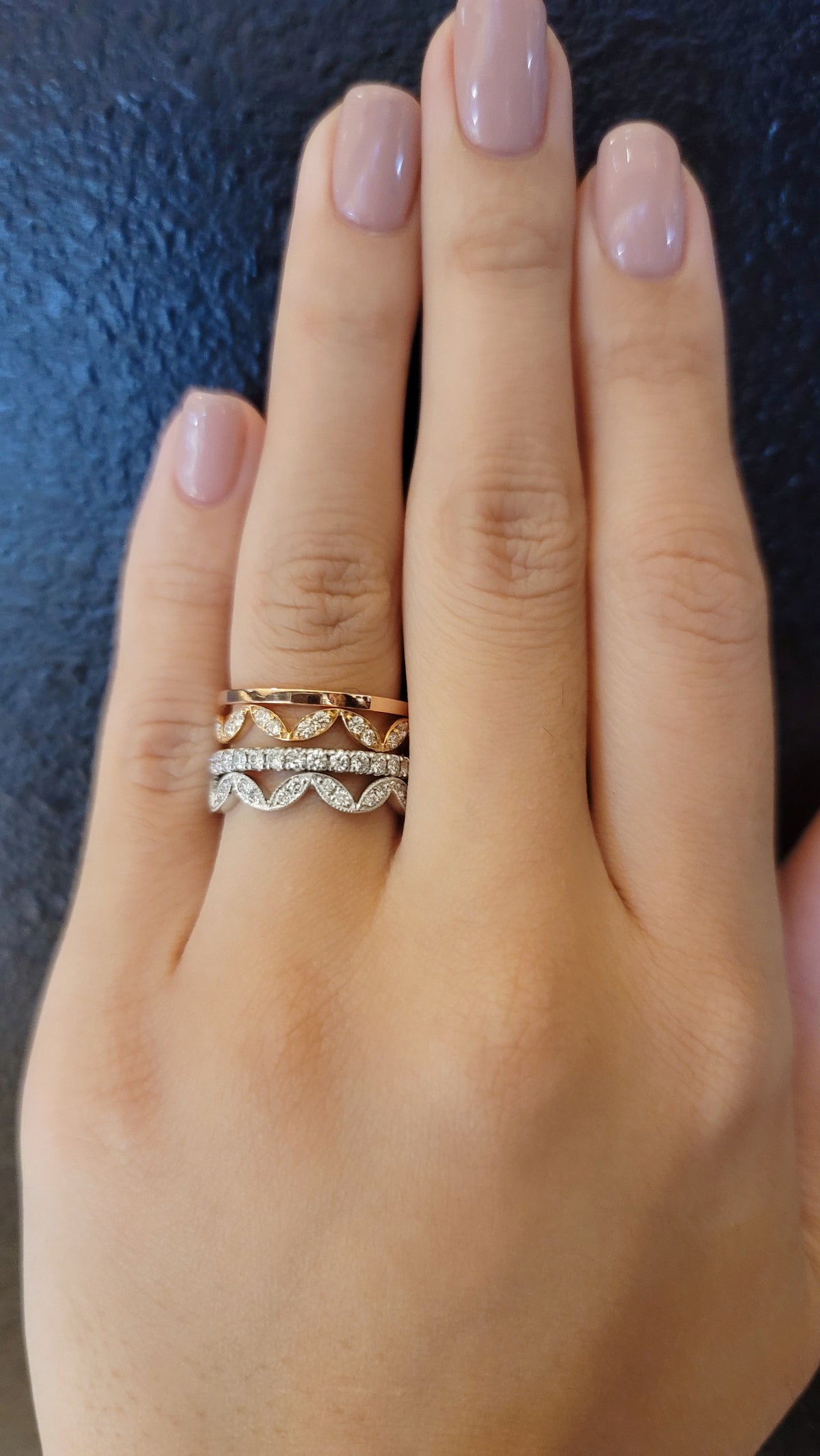 Love V Eyelet Ring