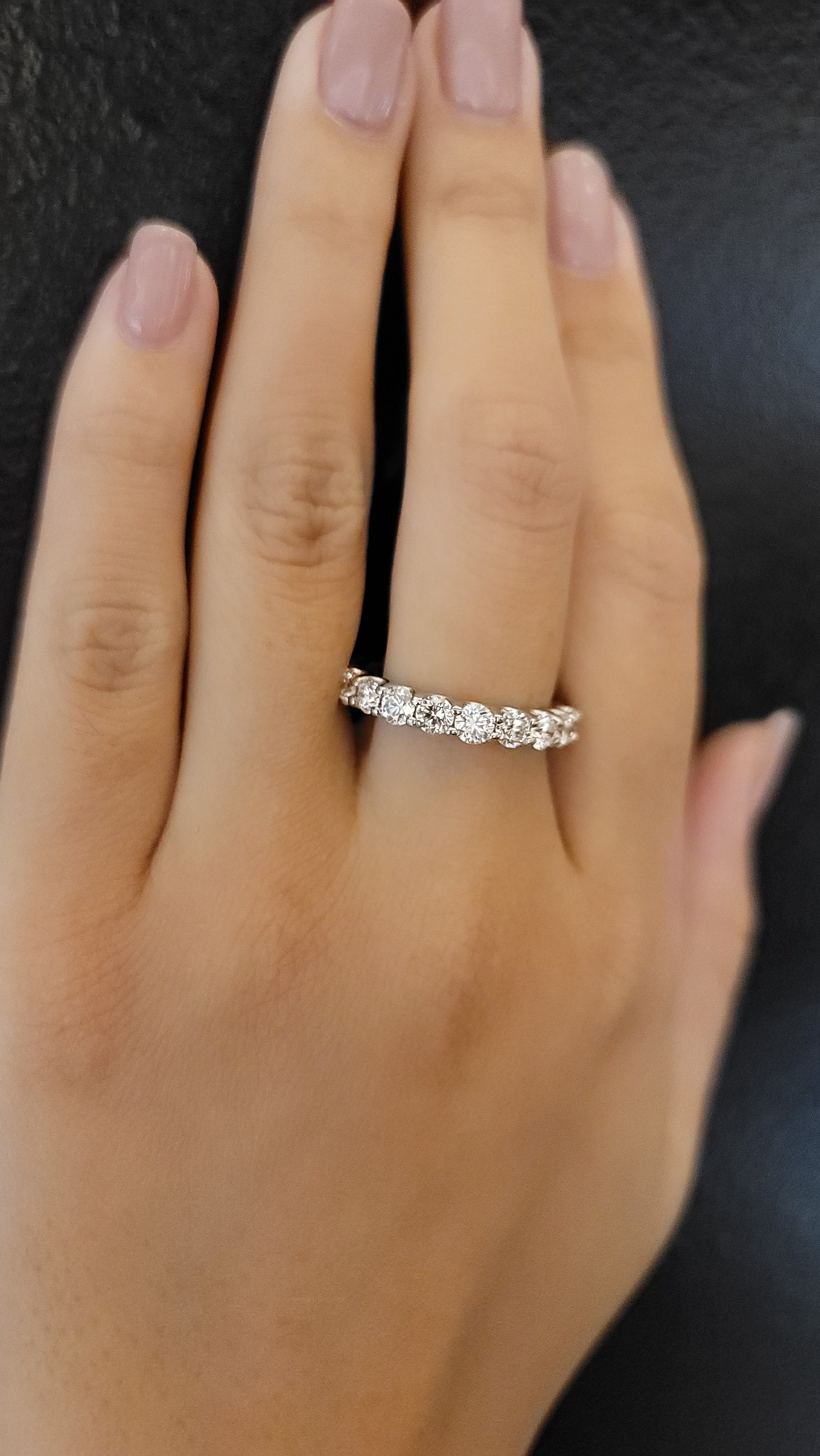 Love U Shared Prong Wedding band 100%