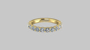 Love Shared Prong Diamond Band - 12 Diamonds - Platinum