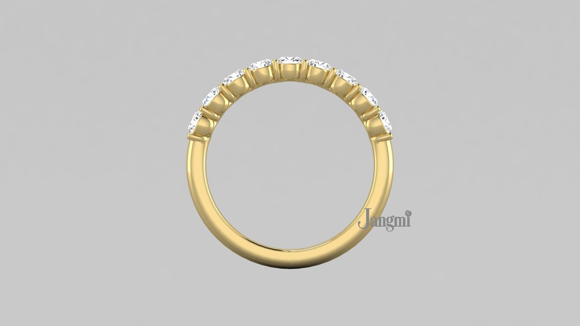 Shared Mini Prong 9 Diamonds