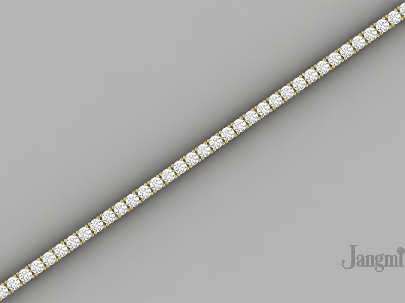 2ct Lab-Grown 14K White Gold Tennis Bracelet, EF Color, VVS Clarity