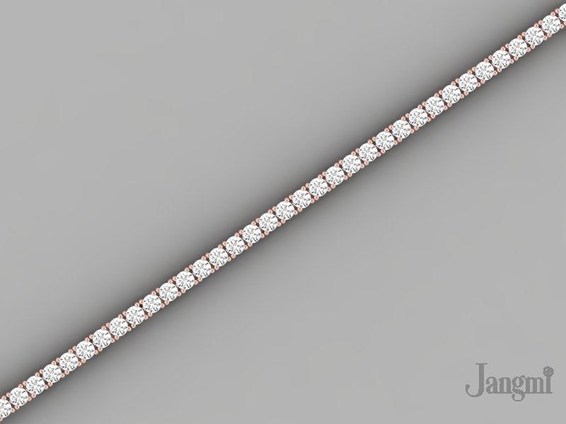2ct Lab-Grown 14K White Gold Tennis Bracelet, EF Color, VVS Clarity