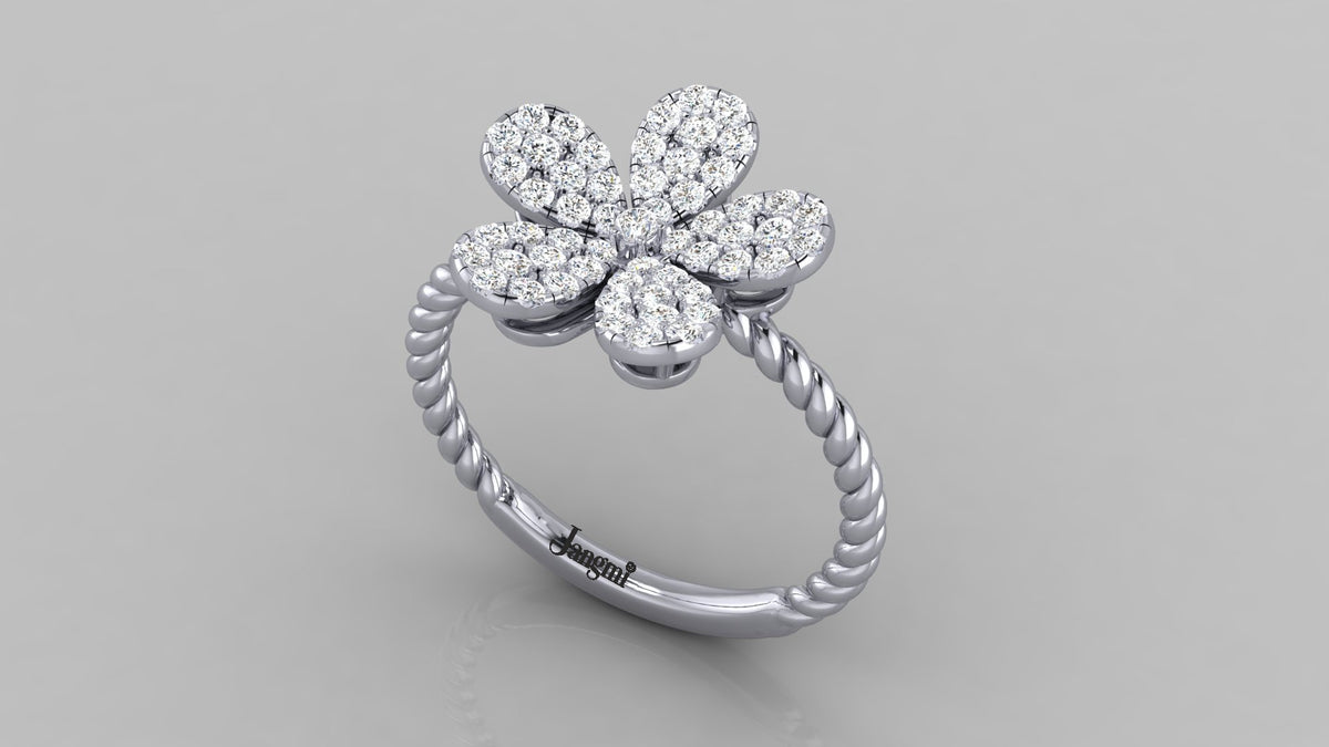 Love Calla Diamond Ring
