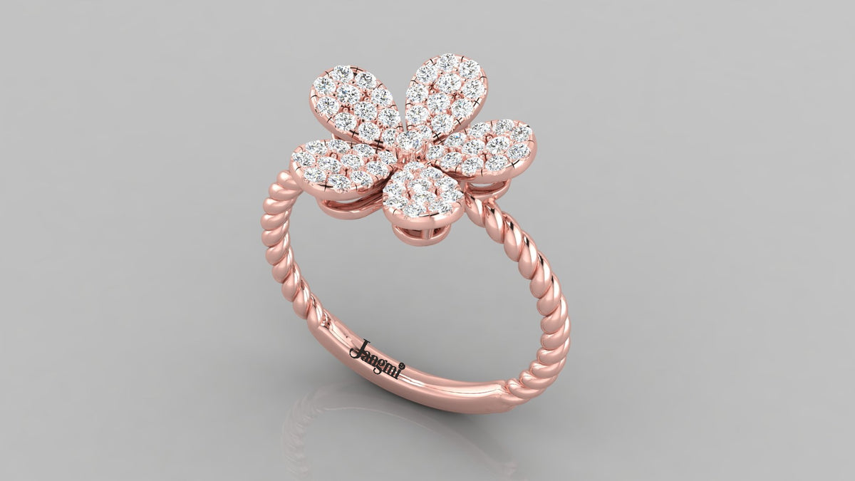 Love Calla Diamond Ring
