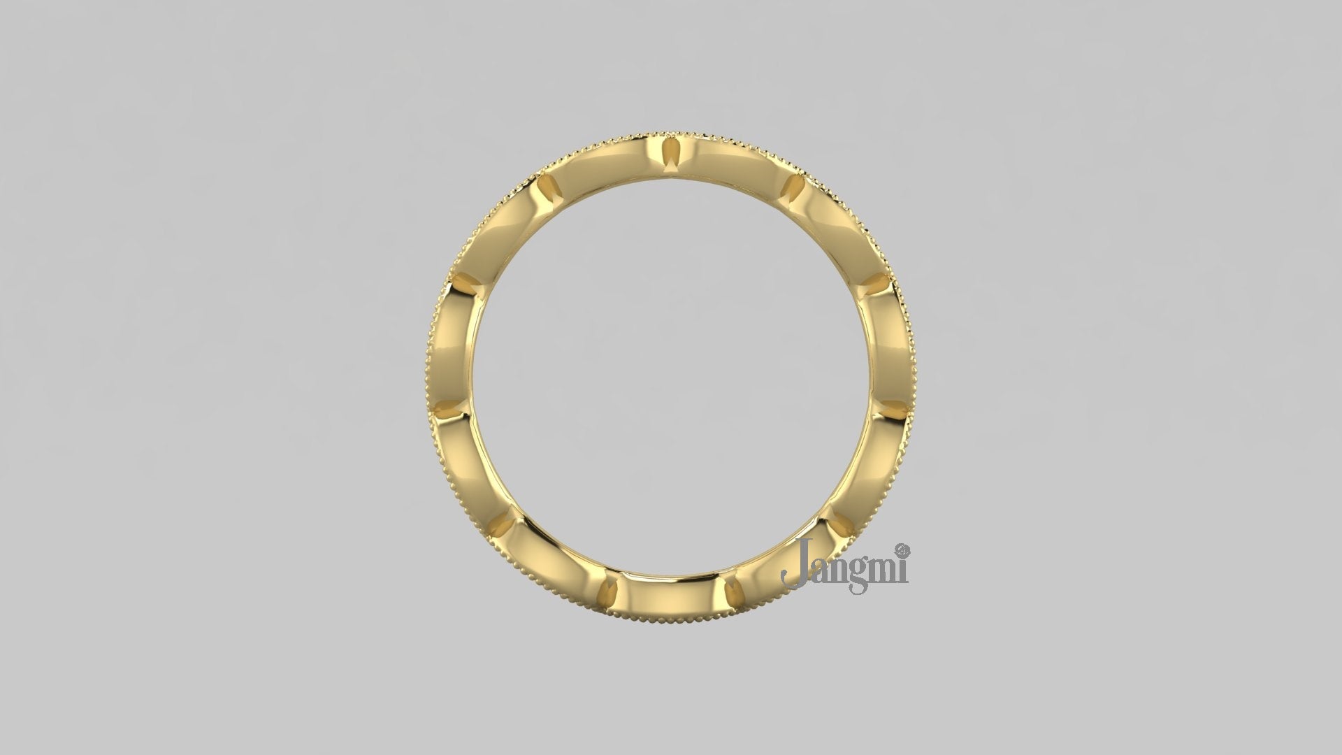 Love Eyelet Wedding Band 100%