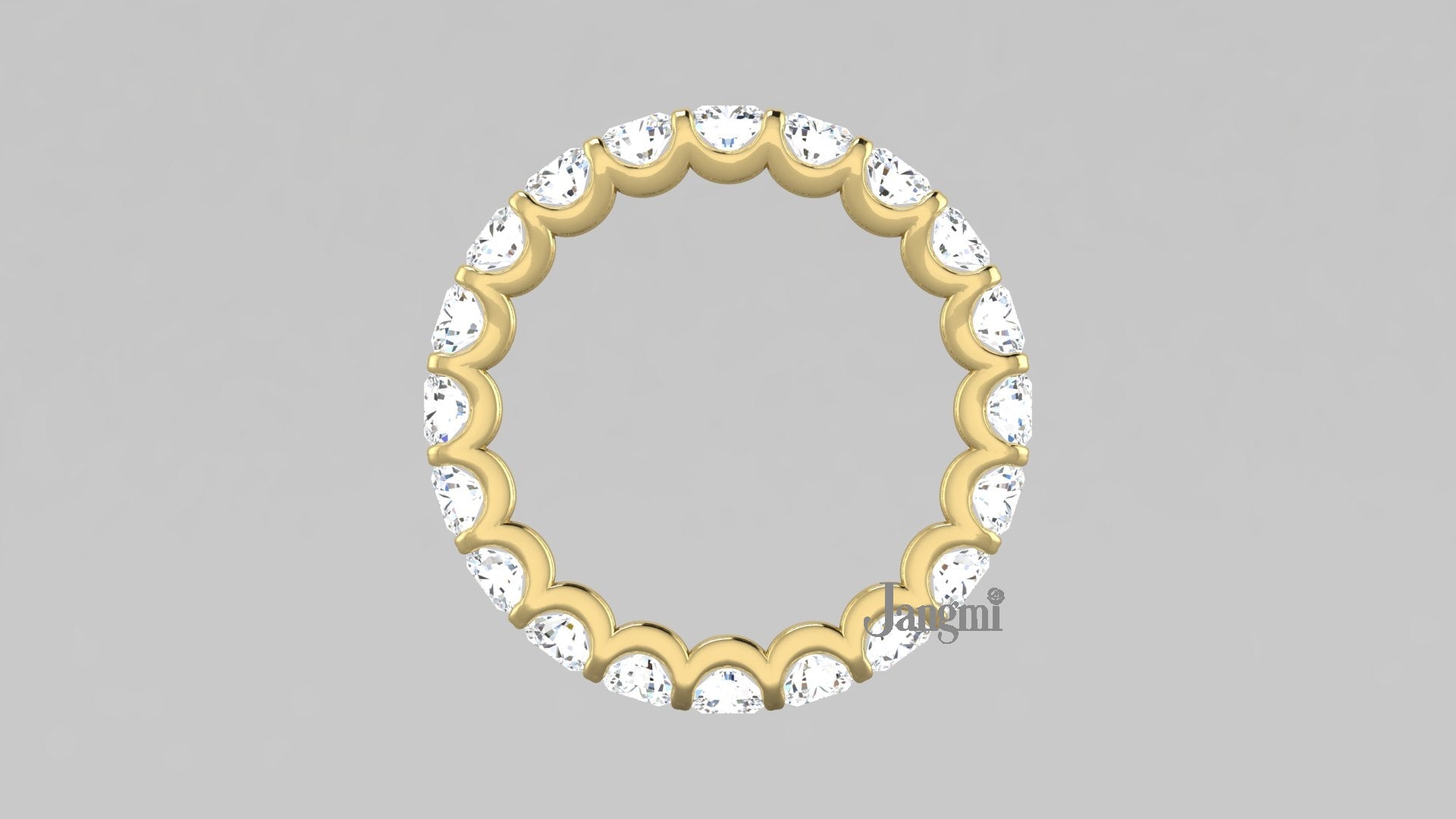 Love U Shared Prong Wedding band 100%