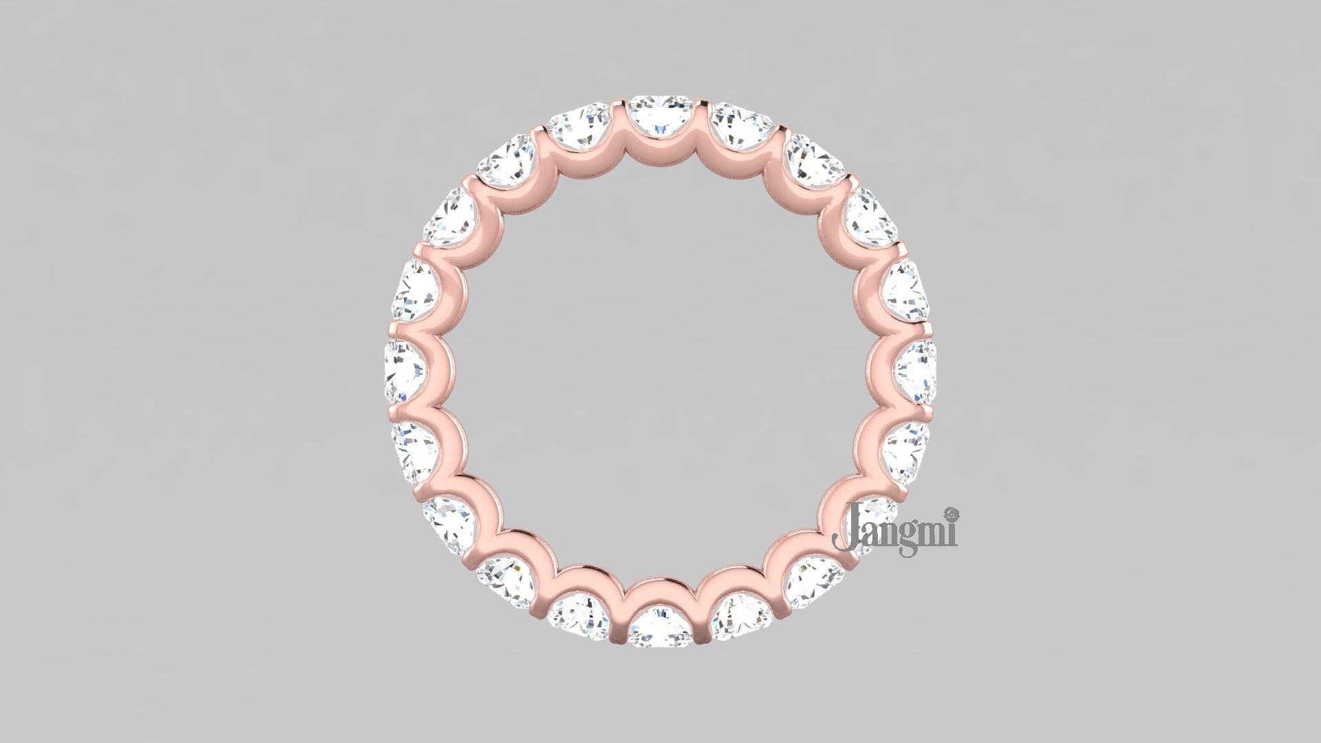 Love U Shared Prong Wedding band 100%