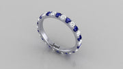 Love II Sapphire With Diamonds