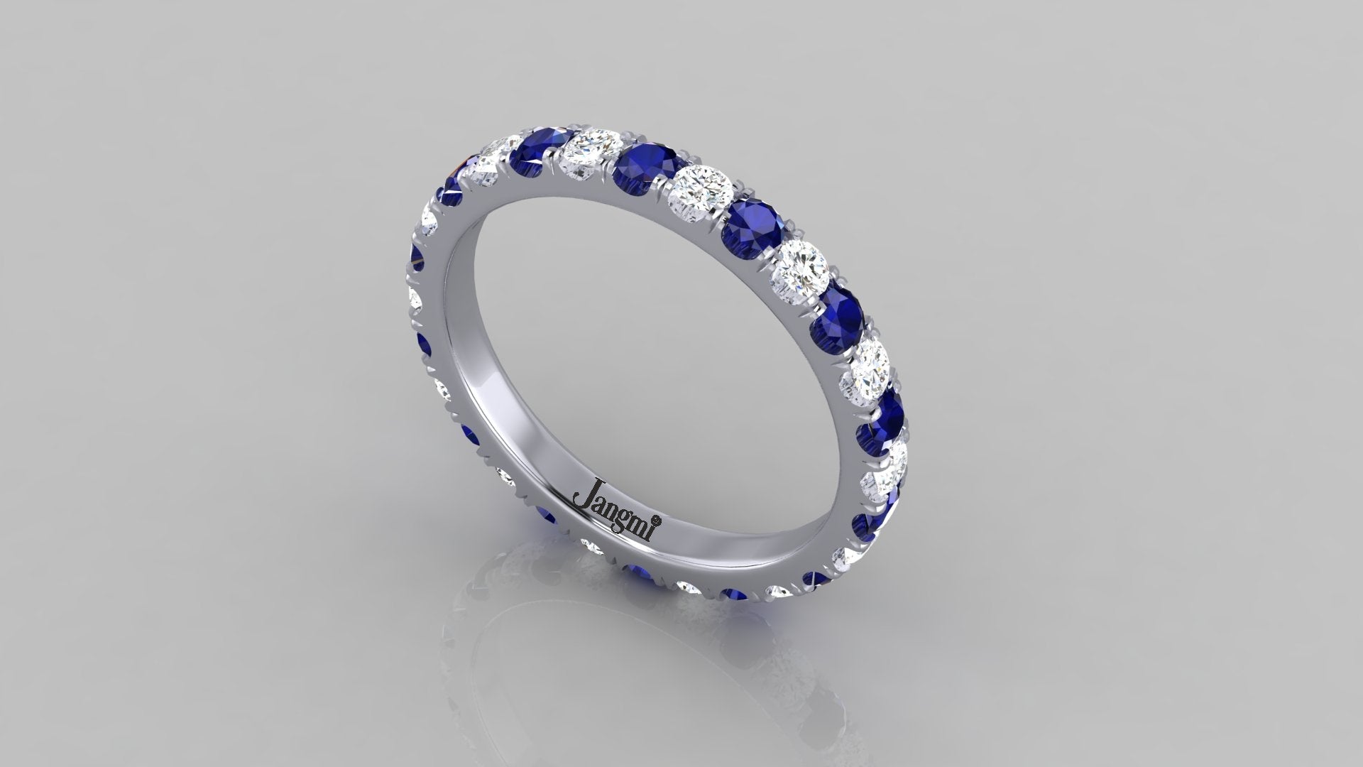 Love II Sapphire With Diamonds