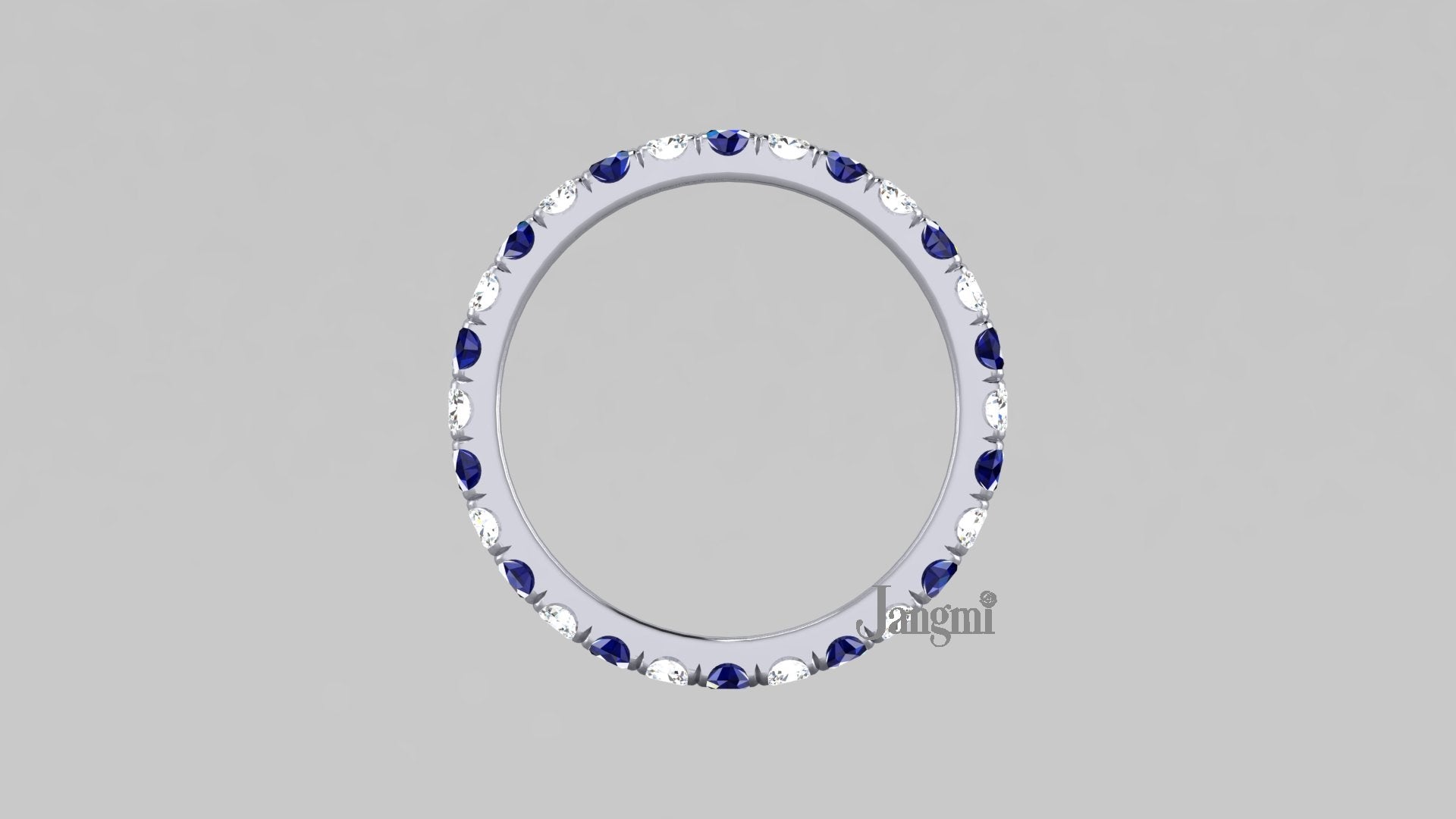 Love II Sapphire With Diamonds