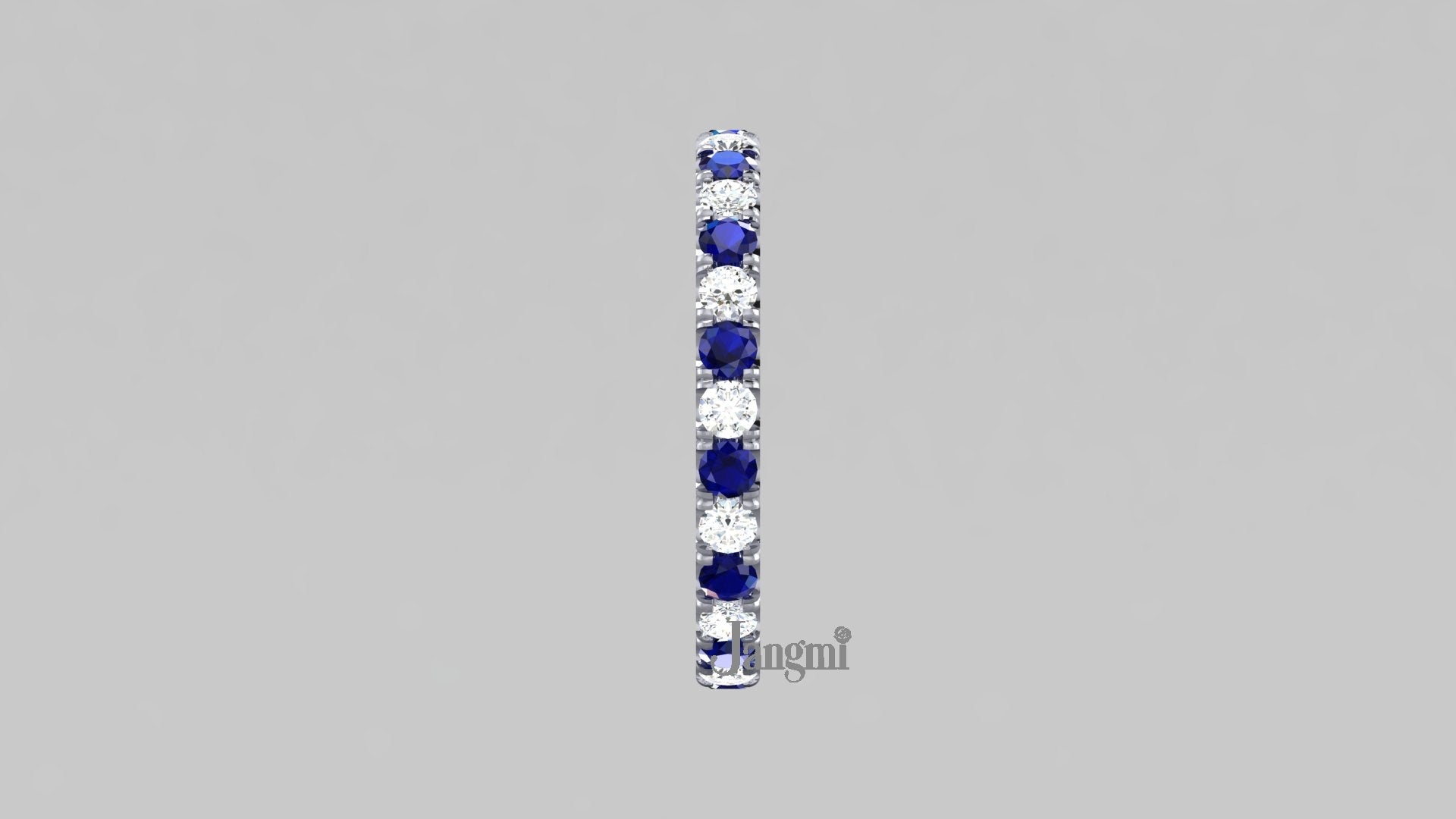 Love II Sapphire With Diamonds