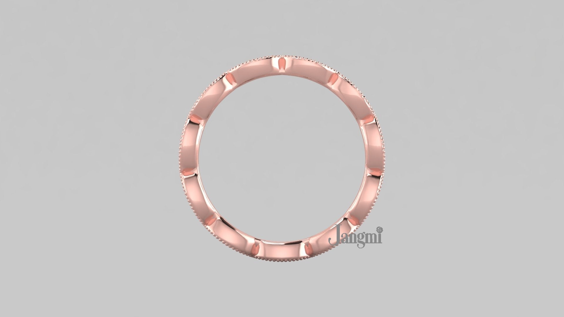 Love Eyelet Wedding Band