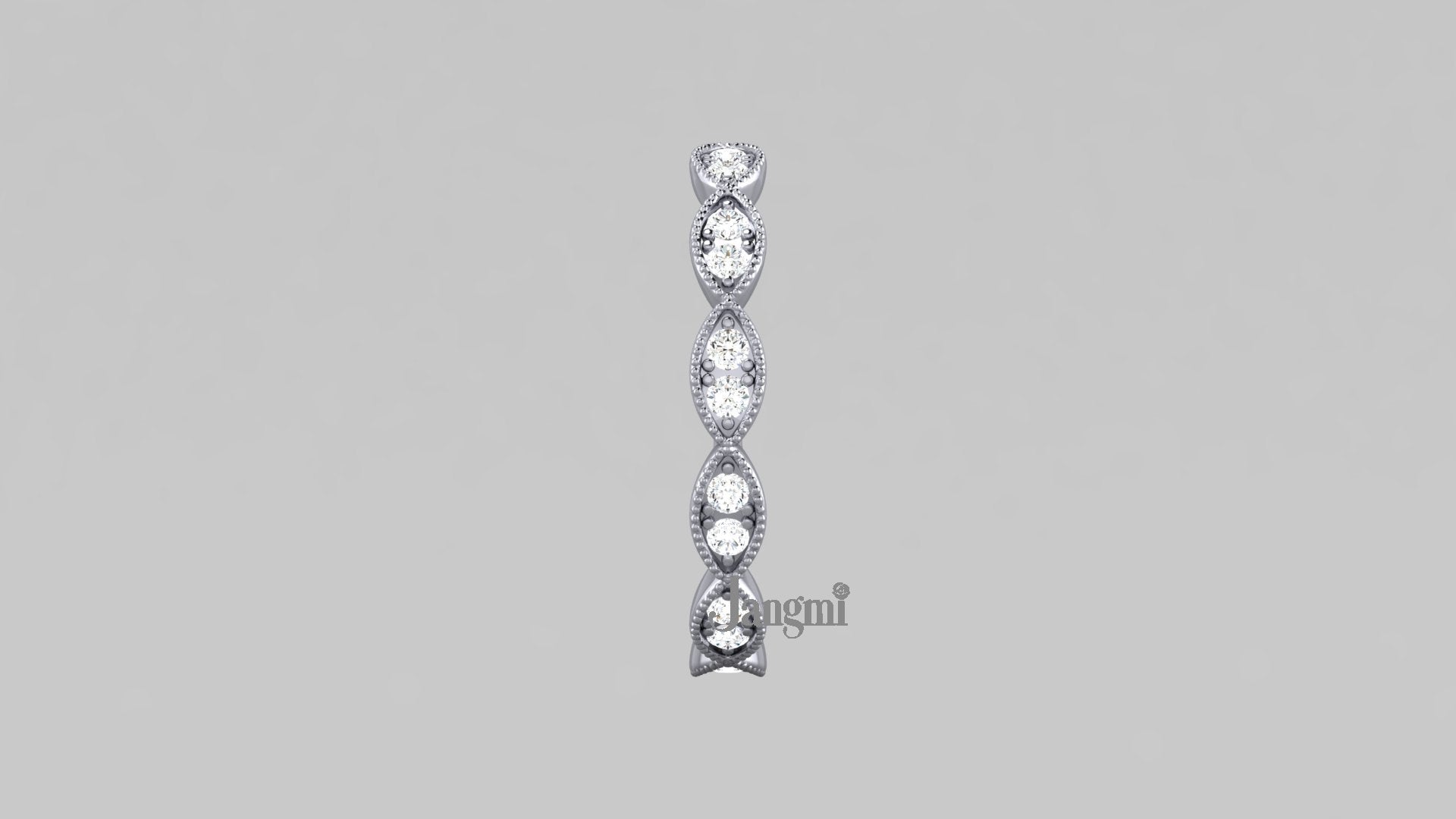 Love Eyelet Wedding Band