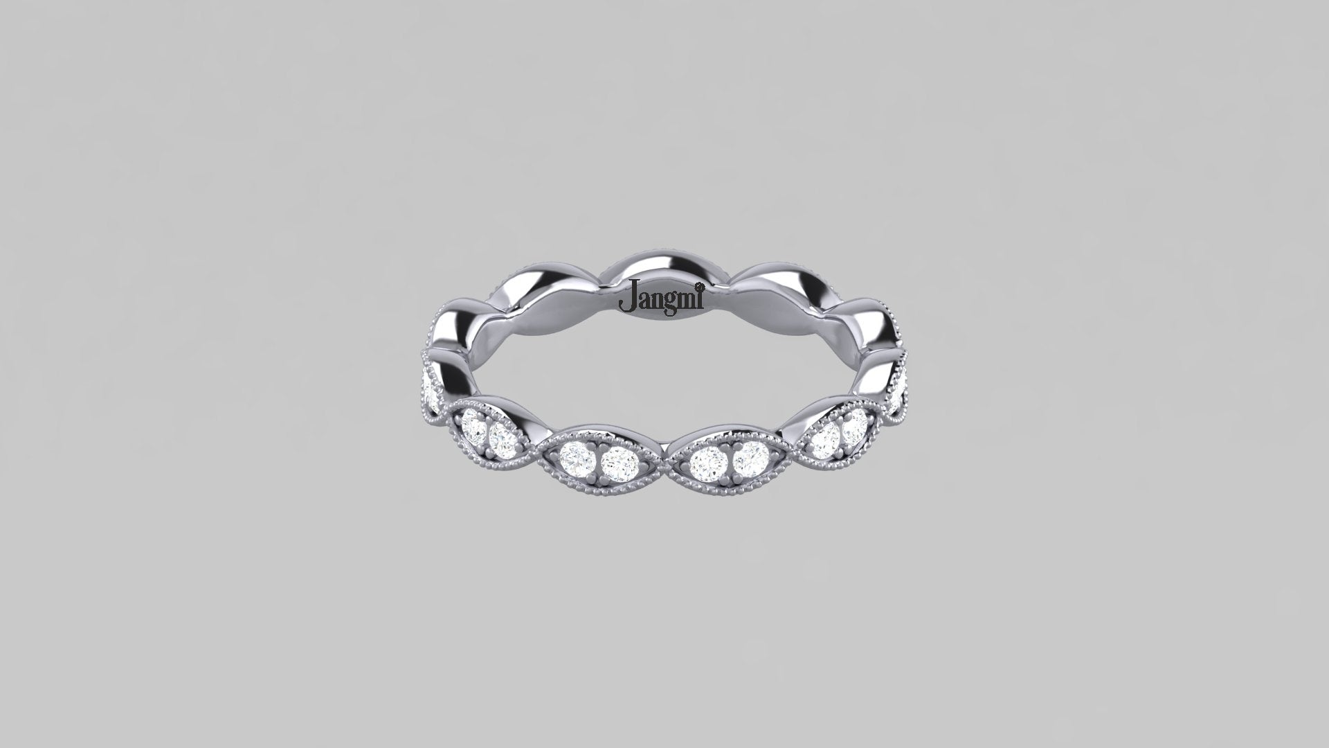 Love Eyelet Wedding Band