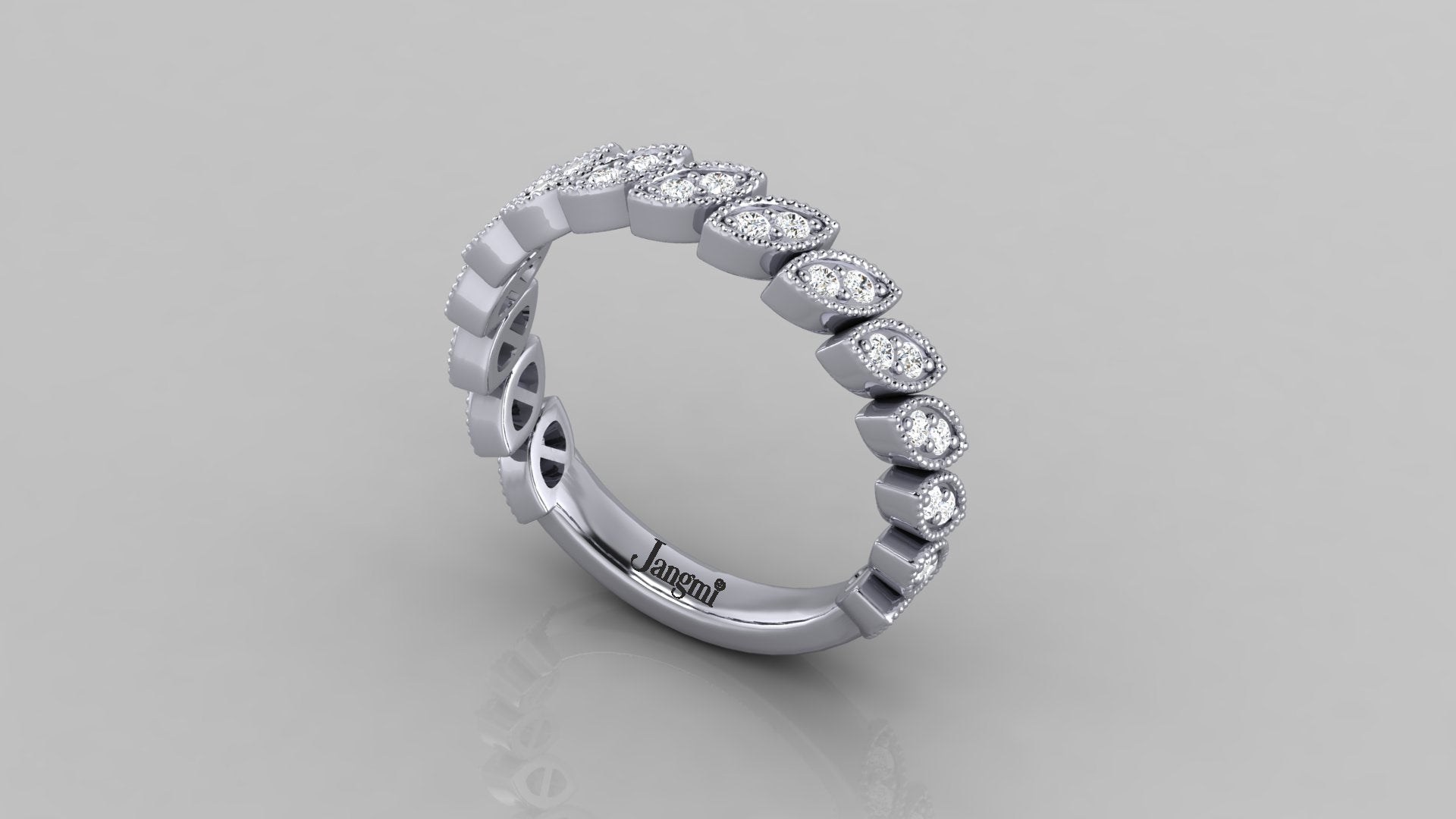 Love Leaf Wedding Band