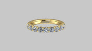 Love Shared Prong Diamond Band - 9 Diamonds