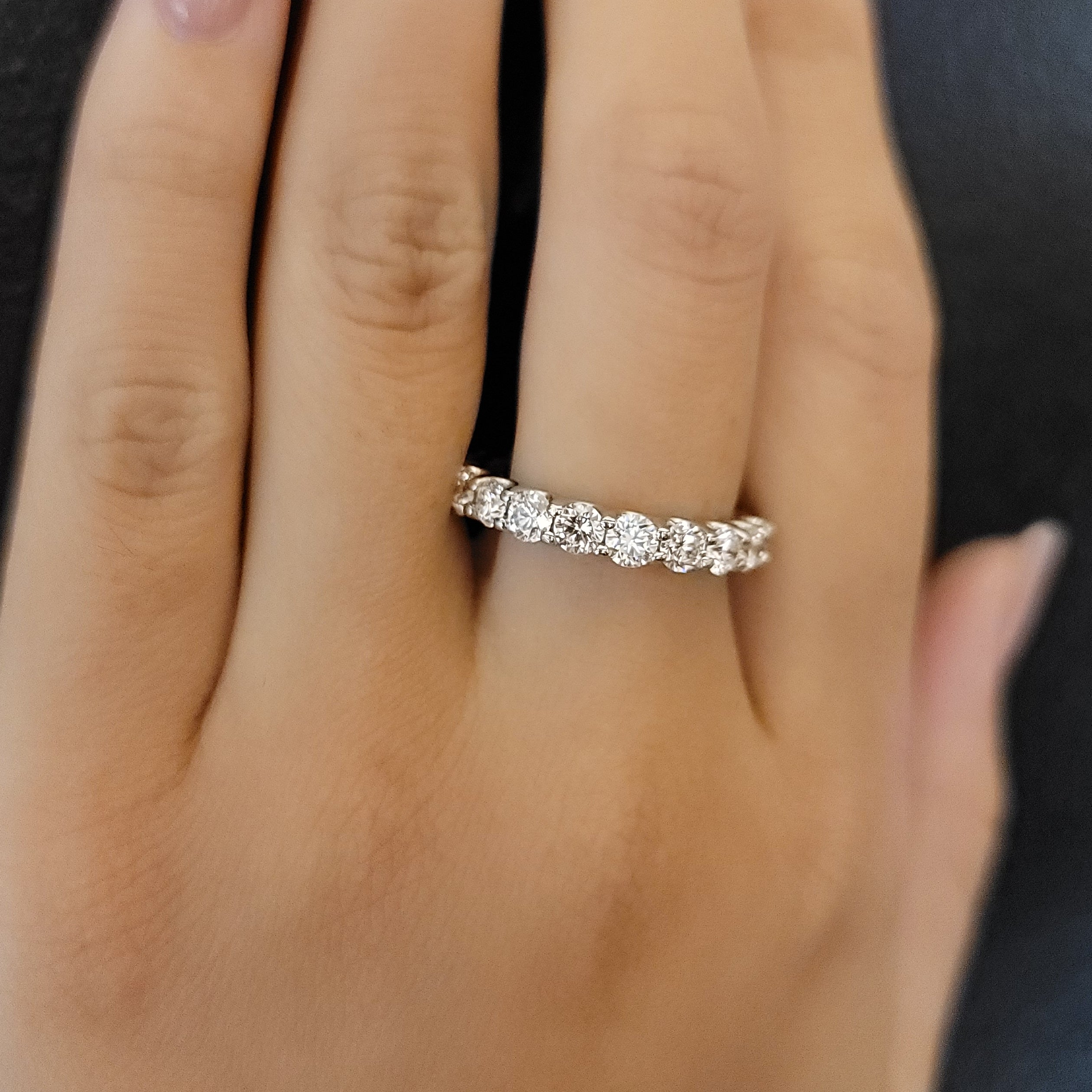 Love U Shared Prong Wedding Band 100%