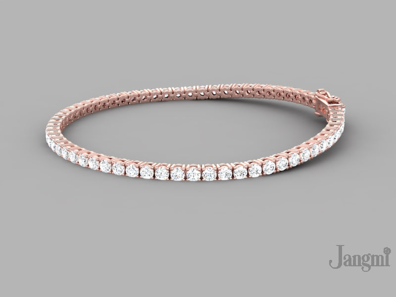 4ct Lab-Grown Tennis Bracelet, EF Color, VVS