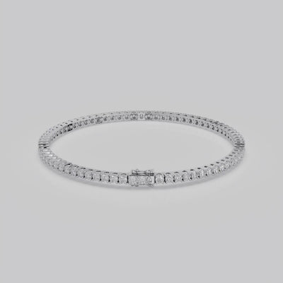 4ct Lab-Grown Tennis Bracelet, EF Color, VVS